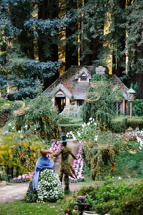 Nestldown Wedding, House With Land, Fantasy Cottage, Fantasy Garden, Cottage Wedding, Garden Venue, California Garden, Garden Wedding Venue, Garden Whimsy