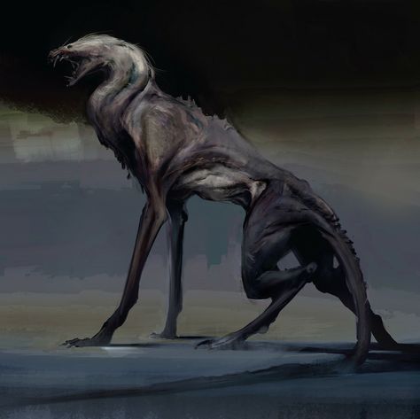 Beast by Juho Laitila Dark Creatures, Fantasy Concept, Mythical Animal, Fantasy Beasts, Creature Drawings, Monster Concept Art, Alien Creatures, Fantasy Creatures Art, Fantasy Monster