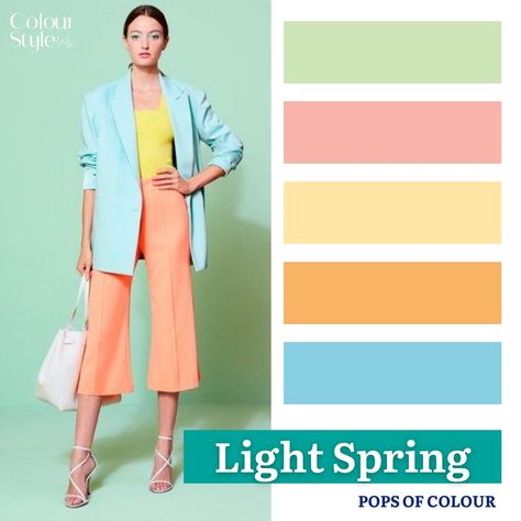 Light Spring Patterns, Light Spring Style, Light Spring Color Combinations, Light Spring Neutrals, Light Spring Color Analysis, Light Spring Color Palette Outfits, Light Spring Outfits, Light Spring Palette, Light Spring Color Palette