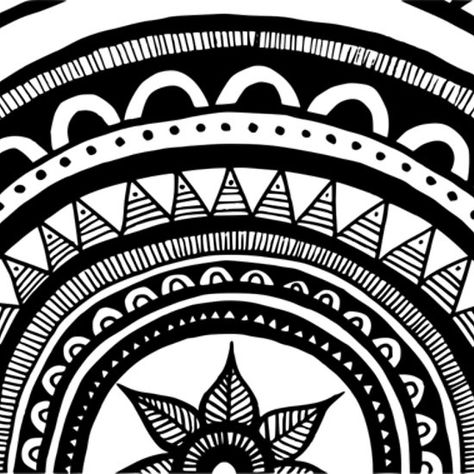 Tribal Mandala | African Patterns African Mandala Art, African Mandala Tattoo, African Graphic Design, African Mandala, Mandela Tattoo, Tat Inspiration, Art Homework, Hand Drawn Mandala, Drawn Mandala