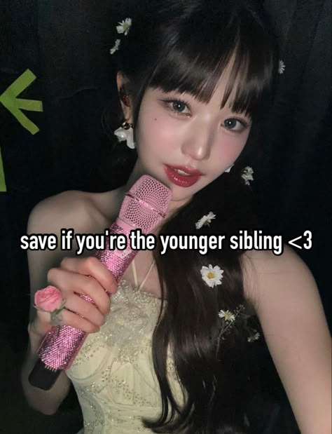 Younger Sibling Aesthetic, Younger Sibling Quotes, Youngest Sibling Aesthetic, Younger Sibling Problems, Youngest Sibling Problems, Wonyoung Sister, Youngest Sister Aesthetic, Younger Sister Aesthetic