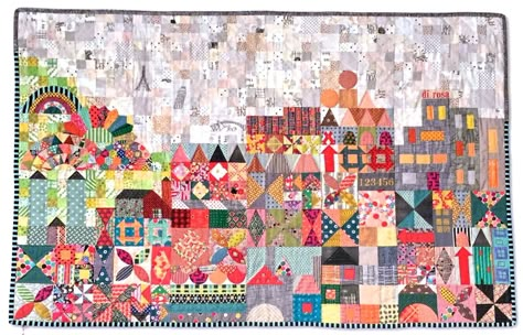 Snippets 'n' Scraps: Tips for My Small World Quilt {Part 1 - Fabrics, foundations, and all that sky} Jen Kingwell Quilts, Small World Quilt, Fox Quilt, Jen Kingwell, Start Quilting, House Quilts, How To Finish A Quilt, Scrappy Quilts, Mini Quilt