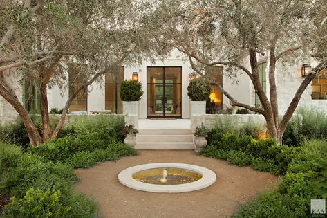 KAA Design Group » Trophy Hills Drive Front Courtyard, Traditional Exterior, Home Landscaping, Custom Home Builders, Newport Beach, Residential Design, Architect Design, Interior Design Inspiration, Landscape Architecture