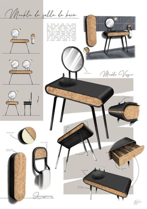 Furniture Presentation Board, Product Sheet Design, Product Design Presentation Board, Furniture Design Presentation, Folding Adirondack Chair Plans, Presentation Furniture Design, Furniture Details Drawing, Furniture Concept, Interior Design Sketchbook