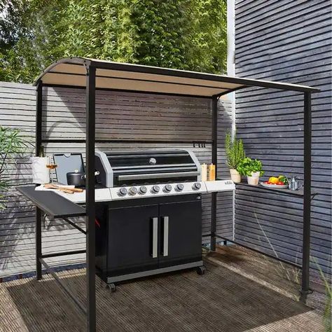 Outdoor Steel Frame Grill Gazebo Canopy Barbecue Shelter - On Sale - Bed Bath & Beyond - 33035773 Grill Canopy, Bbq Gazebo, Small Grill, Outdoor Grill Station, Grill Gazebo, Bbq Grill Design, Bbq Cover, Gazebo Canopy, Backyard Kitchen