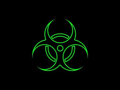 Radiation Symbol Radioactive Symbol, Hazard Symbol, Resident Evil Franchise, Bio Hazard, Biohazard Symbol, Original Monster, Dark Green Wallpaper, Black Hd Wallpaper, Fashion Gloves