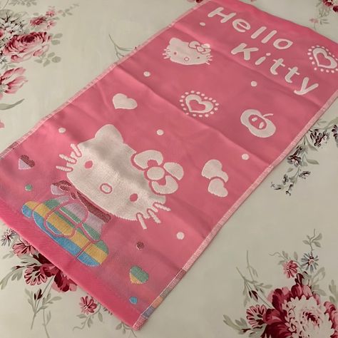 Hello Kitty Hand Towel Sanrio Pink, Towel Colors, Hand Towel, Hand Towels, Bathroom Design, Towels, Hello Kitty, Kitty, Bath