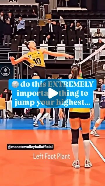 Tyler Ray | Pro Jump Coach on Instagram: "and it has NOTHING to do with strength…👇🏻

Athlete - @gabiguimaraes10 

Mechanically, there are so many steps we can take in order to help ourselves produce a Higher jump in mere minutes. 

This is an extremely good example of that. 

The plant foot has a primary responsibility as a concentric contributor to a jump (PUSHING), whereas the block foot (last foot) is an eccentric braking mechanism…

if we do not understand the basics of how to stay behind the plant foot, we place our body in a mechanically inefficient setting where the limbs are performing the wrong tasks.

Give this drill a try!  If you’d like, a more detailed look at how to perform this drill, be sure to subscribe.

🎥 @monstervolleyballofficial 

#jumptraining
#volleyballgirls 
#v How To Jump, Flight School, Volleyball Tips, High Jump, Jump In, Sweet Sweet, Our Body, The Block, The Basics