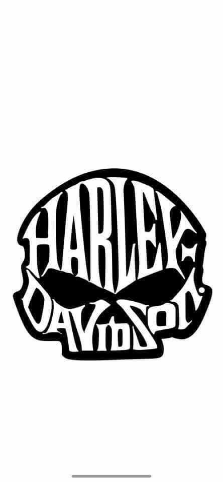 Harley Skull, Silhouette Cameo Projects Beginner, Harley Davidson Decals, Harley Davidson Decor, Painting Lettering, Harley Tattoos, Harley Davidson Images, Sign Painting Lettering, Harley Davidson Tattoos