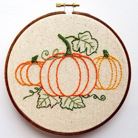 9 Fun Fall Finds to get you through Thanksgiving! Fall Hand Embroidery, Beginner Embroidery Kit, Beginner Embroidery, Beginners Embroidery, Hand Embroidery Kit, Hand Embroidery Tutorial, Hand Embroidery Projects, Hand Embroidery Pattern, Embroidery For Beginners