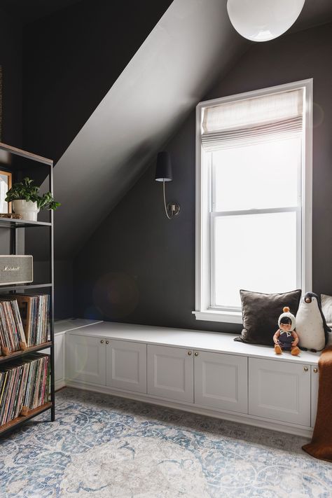 Our nearly finished 'snug' built-in cabinets and storage box // via Yellow Brick Home #YBHDIY #diybanquette #diystoragebench #organization Ikea Window Seat, Inset Cabinet Doors, Ikea Bench, Diy Built In, Ikea Built In, Window Bench, Yellow Brick Home, Bench Mudroom, Storage Bench Seating