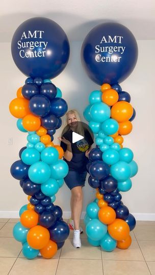 Column Ideas, Balloons Galore, Miami Party, Balloon Tower, Surgery Center, Christmas Balloons, Corporate Party, Balloon Columns, Luxury Event