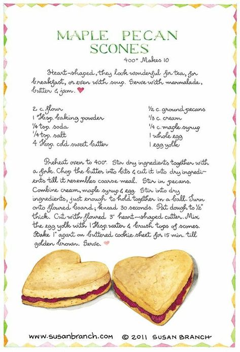 Cottage Core Recipes, Maple Pecan Scones, Cooking Pictures, Pecan Scones, Tea Sweets, Recipe Towel, Cottagecore Recipes, Homemade Recipe Books, Menu Art