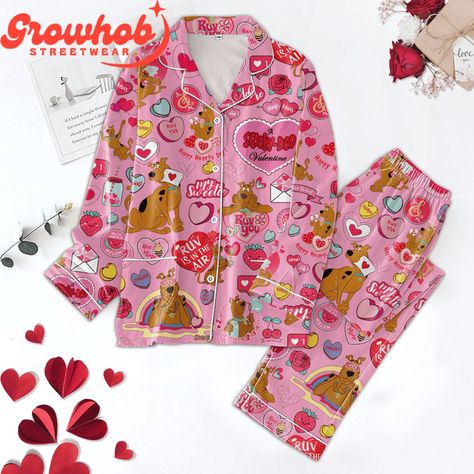 Scooby-Doo Bee Mine Polyester Pajamas Set Pink Check more at https://hearthtops.com/product/scooby-doo-bee-mine-polyester-pajamas-set-pink/ Polyester Pajamas, Louis Vuitton Bedding Set, Louis Vuitton Bedding, Bee Mine, Pajamas Set, Scooby Doo, Bedding Set, Pajama Set, Pajamas