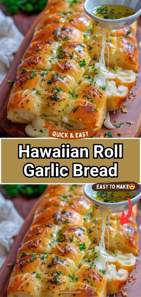 Ingredients:1 pack of 12 Hawaiian sweet rolls1/2 cup unsalted Hawaiian Bread Garlic Bread, Hawaiian Cheese Bread, Cheesy Lunch Ideas, Hawaiin Rolls Cheesy Garlic Bread, Hawaiian Sweet Rolls Garlic Bread, Garlic Cheese Hawaiian Rolls, Easy Cheesy Garlic Bread Recipe, Cheesy Hawaiian Rolls, Dinner With Hawaiian Rolls