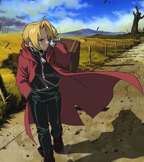 Fullmetal Alchemist 2003, Edward Elric, Fullmetal Alchemist, Blonde, Red, Anime, On Instagram, Instagram