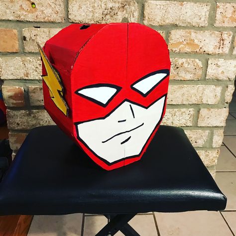 Flash Valentines Day Box Superhero Valentines, Valentines Day Box, Flash Superhero, Valintines Day, Valentine Card Box, Valentines Box, Valentine Mailbox, Valentine Day Boxes, Valentines Art