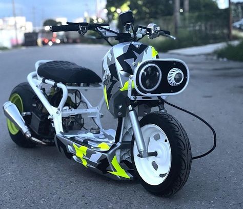 Honda Ruckus Custom, Custom Moped, Riding Scooters, Scooter Custom, Honda Ruckus, Motorcross Bike, Honda Grom, Honda Cub, Jack Of All Trades