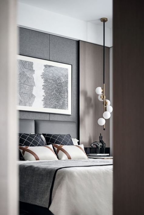 Contemporary Bedroom Design Ideas, Fall Cozy Home, Bedroom Decor Contemporary, Masculine Bedroom Design, Masculine Bedroom Decor, Hotel Bedroom Design, Contemporary Bedroom Design, Interior Design Contemporary, Masculine Bedroom