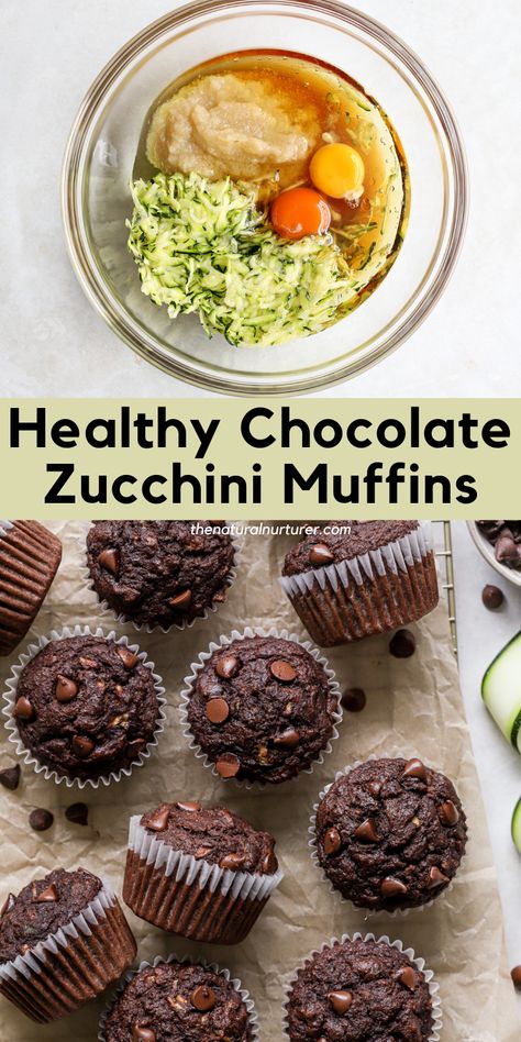 Zucchini Cupcakes Healthy, Chocolate Zucchini Muffins Easy, Healthy Muffins Zucchini, Zucchini Muffins With Greek Yogurt, Hidden Veggie Breakfast Muffins, Chocolate Zucchini Mini Muffins, Healthy Zucchini Muffins Applesauce, Chocolate Zucchini Carrot Muffins, Chocolate Veggie Muffins For Kids