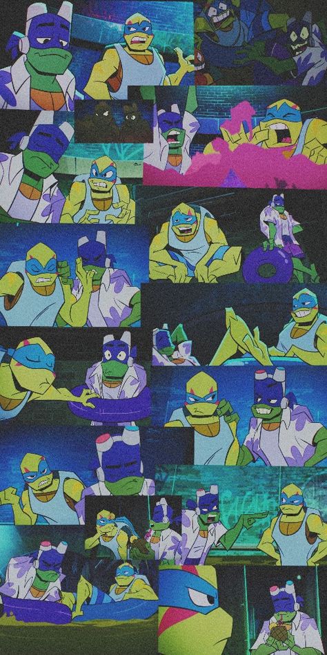 Leo And Donnie Rottmnt Wallpaper, Leo Tmnt Wallpaper, Rise Of The Teenage Mutant Ninja Turtles Wallpaper, Rotmnt Wallpaper, Rottmnt Leo Wallpaper, Rottmnt Leotello, Rottmnt Wallpaper, Leo X Donnie, Disaster Twins