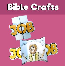 Job Bible Story Craft, Job Bible Craft, Samson Bible Craft, Samson Bible, Job Bible, Lds Nursery, Bible Songs For Kids, Craft Jobs, Princess Bedrooms