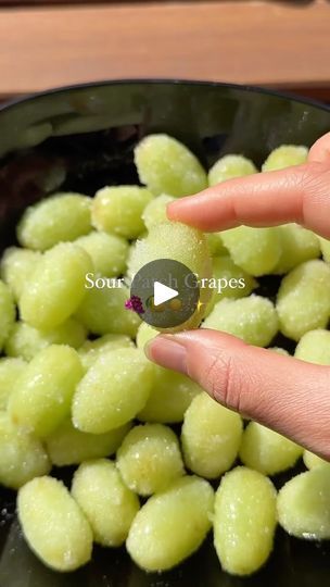 9.5K views · 7K reactions | Sour Patch Grapes 🍇 🍋 

Via: @tinka.video

Ingredients:
- Fresh green grapes
- Fresh lemon juice 
- Fresh lime juice 
- Sugar

Wash the grapes first, then drizzle with freshly squeezed lemon and lime juice, sprinkle with sugar, and freeze until solid. Enjoy for a refreshing treat! ☀️

Save this recipe as your new summer snack! 

#grapes #candygrapes #sourpatch #sourpatchgrapes #sweetsour #sweetandsour #snack #snackidea #fruits #fruitlover #fruitasmr #summersnacks #asmr #asmrvideo #asmrsound #asmrcommunity #healthysnacks #healthyrecipes #easysnack #quicksnack #healthydessert | Bon Appetit Recipes | bon_appetite_recipes · Original audio Sour Patch Grapes, Grape Snacks, Sweet Salads, Jello With Fruit, Sugared Grapes, Bon Appetite Recipes, Frozen Grapes, Sour Foods, Instagram Recipes