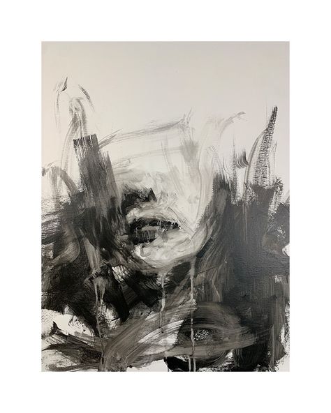 Overthink Painting, Overthinker Painting, Ap Art Sketchbook Ideas, Paintings About Overthinking, Insecurities Painting Aesthetic, Charcoal Artist Aesthetic, Josh Hernandez, Charcoal Portrait Drawing, Experimental Charcoal Drawing