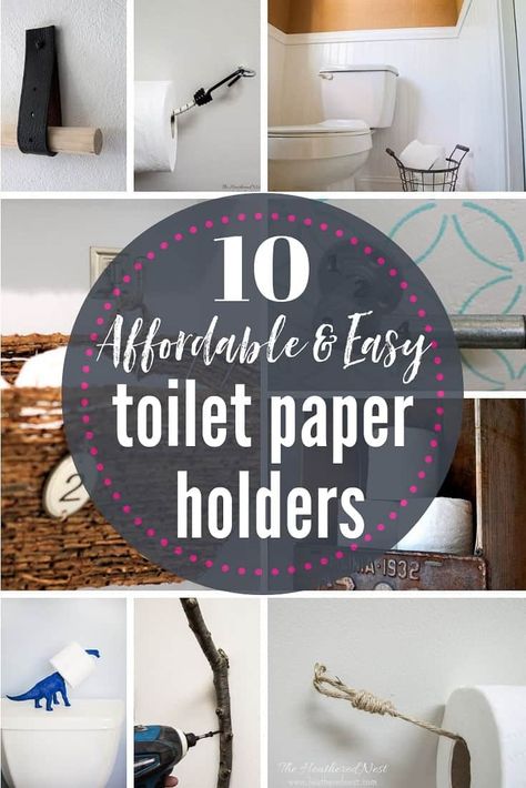 Tp Holder Diy, Unique Toilet Paper Holder Diy, Toilet Paper Holder Ideas, Farmhouse Toilet Paper Holder, Diy Toilet Paper, Pipe Toilet Paper Holder, Diy Toilet Paper Holder, Toilet Ideas, Grey Wall Decor