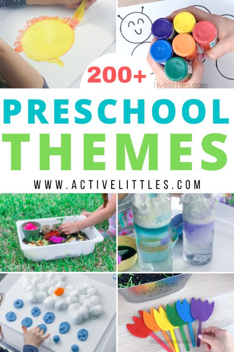 Monthly Preschool Themes, Theme For Preschool, Preschool Theme Days Fun, Theme Lesson Plans Preschool, Unique Preschool Themes, May Preschool Themes Lesson Plans, Fun Themed Days For Preschool, Activities For Active Toddlers, Preschool June Themes