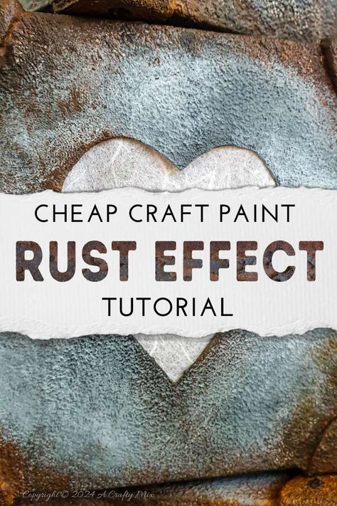 Looking for a unique and budget-friendly home decor project? We’ll show you how to give cardboard a fabulous faux rust effect using cheap craft paints. It’s an easy way to add texture and personality to your creations, making them perfect for crafts, decorations, or other upcycling projects. Faux Metal Paint Finish, Rust Paint Color, Paint Tricks, Faux Painting Techniques, Faux Rust, Paint Tips, Upcycling Projects, Rust Paint, Paint Texture