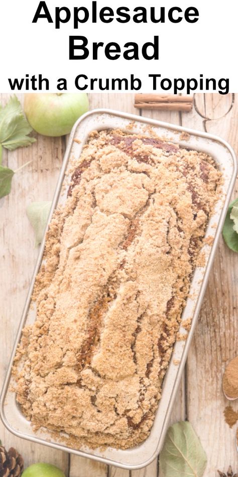 Recipe Using Applesauce, Easy Applesauce, Applesauce Bread, Apple Sauce Recipes, Applesauce Cake, Fruit Bread, Cinnamon Bread, Bread Machine Recipes, Quick Bread Recipes