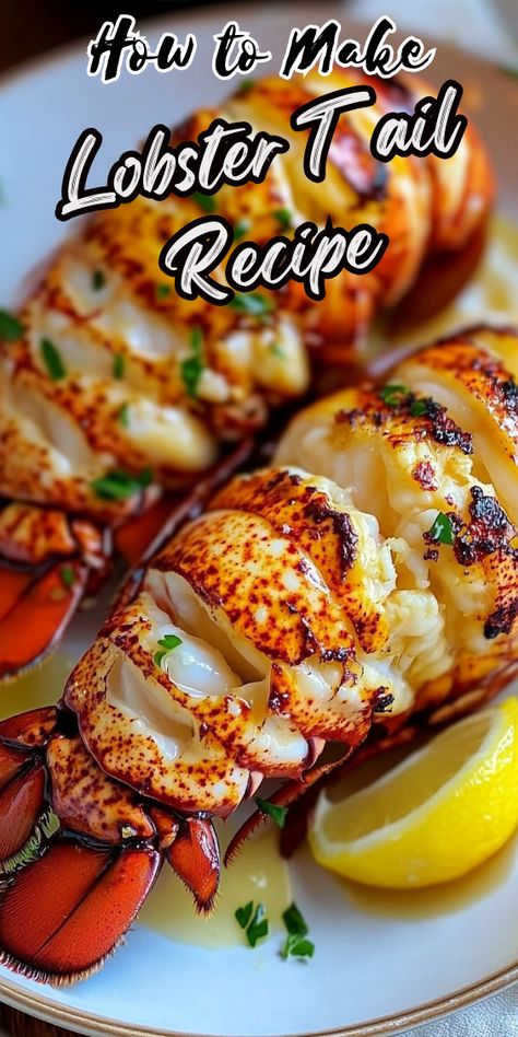 LOBSTER TAIL RECIPE Lobster Tail Recipe Stove Top, Lobster Tails Recipes, Best Lobster Recipes, Lobster Tail Recipes, Recipe For Lobster Tail, How To Make Lobster Tails, Florida Lobster Recipes, Lobster Tails In Oven, How To Cook Frozen Lobster