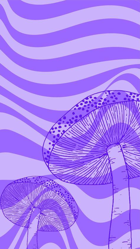 #groovy #trippy #mushroom #shroom #purple #download #iphone #wallpaper #iphonewallpaper Mushroom Wallpaper Aesthetic Indie, Phone Backgrounds Trippy, Purple Mushrooms Wallpaper, Purple Mushrooms Aesthetic, 70s Aesthetic Wallpaper Vintage, Witchy Mushroom Wallpaper, Trippy Purple Wallpaper, Purple Frog Wallpaper, Purple Mushroom Wallpaper