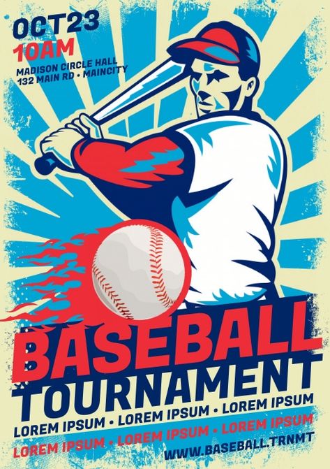 BASEBALL POSTER Vintage Sports Posters, Baseball Posters For Games, Baseball Poster Ideas, Baseball Graphic Design, Baseball Design Poster, Baseball Advertising, Baseball Graphic Design Poster, Baseball Illustration, Football Viewing Party