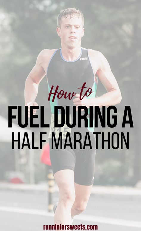 How to Fuel for a Half Marathon | When and What to Eat During a Half Marathon – Runnin’ for Sweets What To Eat When Training For A Half Marathon, How To Prepare For A Half Marathon, Half Marathon Must Haves, Couch Potato To Half Marathon, Train For Half Marathon For Beginners, What To Eat Before A Half Marathon, Running A Half Marathon, Half Marathon Aesthetic, Half Marathon Training For Beginners