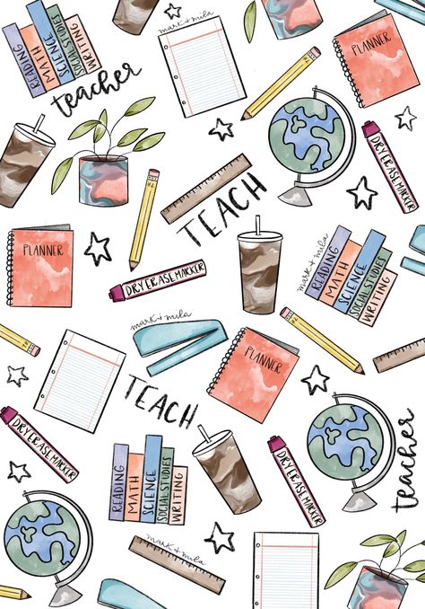 Teacher Lockscreen, Education Aesthetic Background, Teachers Background, School Artwork, Aesthetic Teacher Wallpaper, School Aesthetic Background, Teacher Background Wallpapers Aesthetic, Teacher Wallpaper Backgrounds Desktop, Teacher Computer Wallpaper