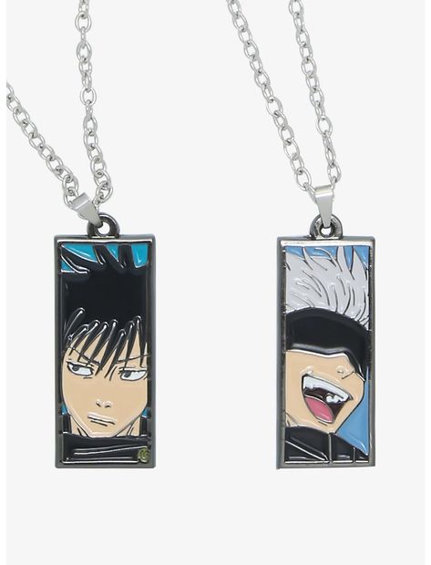 Jujutsu Kaisen Gojo & Megumi Best Friend Necklace Set Anime Necklace, Gojo Megumi, Best Friend Necklace, Anime Jewelry, Megumi Fushiguro, Anime Merchandise, Friend Necklaces, Gojo Satoru, Nerd Stuff