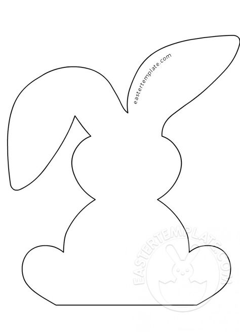 Bunny Shapes Templates, Rabbit Template Free Pattern, Easter Bunny Outline, Rabbit Outline, Bunny Outline, Wooden Bunnies, Easter Bunny Template, Bunny Shape, Easter Patterns