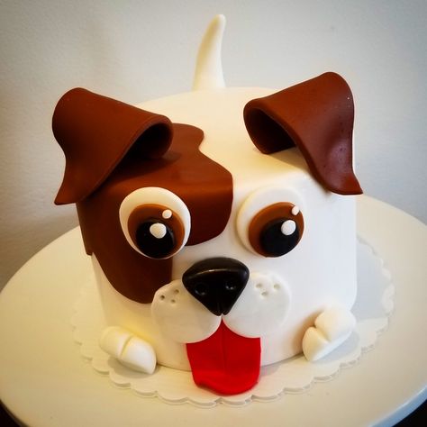 Puppy cake Woof! Puppy Cakes, Puppy Birthday Cakes, Dog Cake Recipes, Animal Birthday Cakes, Puppy Birthday Parties, Puppy Cake, Dog Birthday Cake, Animal Cakes, Dog Cakes