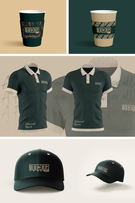 Cafe Uniform Design, Coffee Shop Uniform Ideas, Uniform Cafe, Cappuccino Dessert, Bag Layout, Drink Branding, Cafe Uniform, Modern Coffee Shop, Shop Stationery