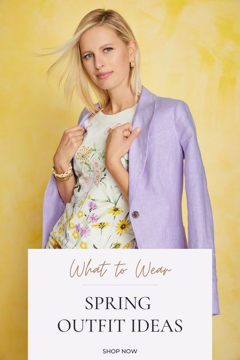 Spring it on! Shop Talbots NEW spring arrivals now! Talbots Outfits, Spring Outfit Ideas, Spring Blouses, Shop Pants, Hello Spring, Spring Collection, Spring Outfit, Purple Color, Spring Time