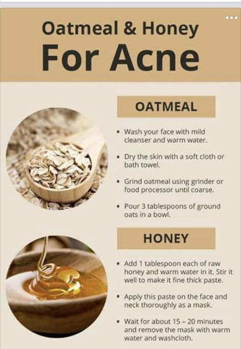 Oatmeal Facial Mask, Diy Face Mask For Acne, Diy Exfoliating Face Scrub, Oats Face Mask, Diy Acne Mask, Diy Honey Face Mask, Oatmeal Face Mask, Face Mask For Acne, Mask For Acne