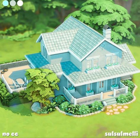 Sims 4 House Renovations, Sims 4 Kids Room No Cc, Minecraft Hus, For My Bf, 4 Sisters, Sims Houses, Gray House, My Bf, Fingers Crossed