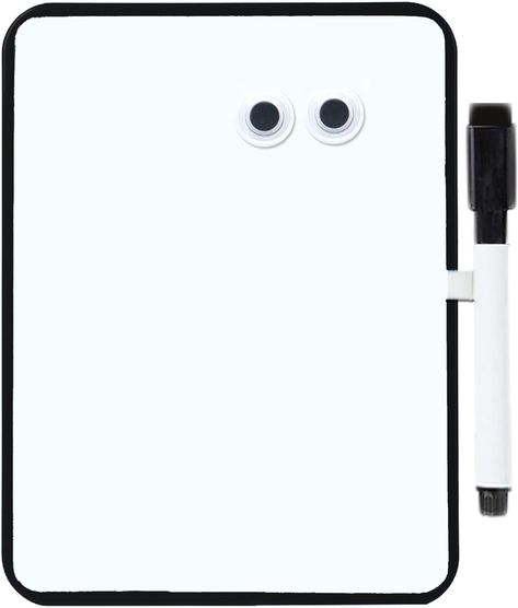 Magnetic Dry Erase Board for School Locker, 6" x 8", Black Framed with Marker and 2 Magnets - Small Whiteboard for Classroom, Home, Office, Travel Nursing Must Haves, Mini Whiteboard, Small Whiteboard, Magnetic Dry Erase Board, Fridge Kitchen, School Locker, Kitchen Fridge, Magnetic Whiteboard, Gym Lockers