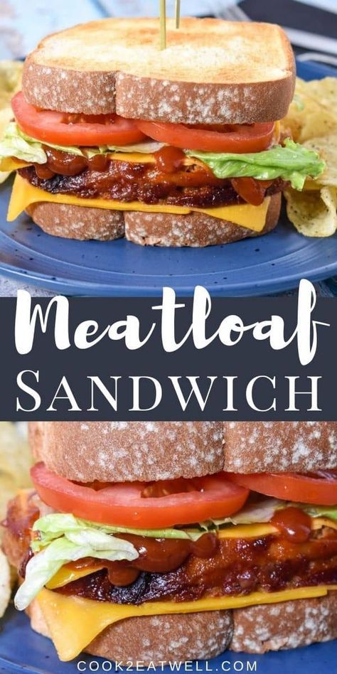 Meatloaf Sandwich Recipe, Leftover Meatloaf, Meatloaf Sandwich, Sandwhich Recipes, Best Sandwich Recipes, Cold Sandwiches, Meatloaf Recipe, Burgers Sandwiches, Delicious Sandwiches