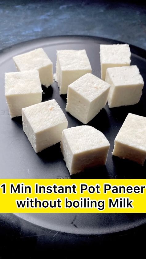 Instant Pot Paneer, Homemade Paneer, Instant Pot Yogurt, How To Make Paneer, Paneer Cheese, Paneer Dishes, 2 Ingredient Recipes, How To Make Dough, Paneer Recipes