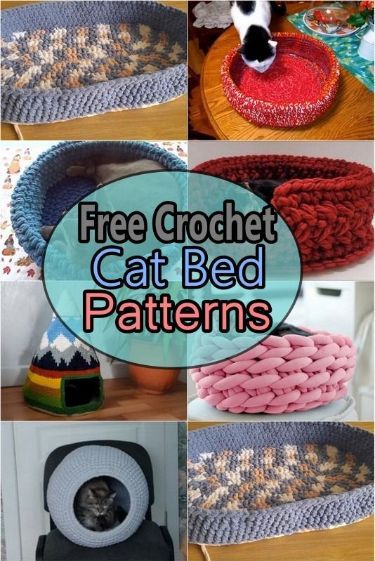 Crocheting is a craft form that brings joy to many, combining creativity with practicality in unique ways. One way to put these skills to even greater use is by making something delightful for your beloved pet. You can create designs like a traditional round bed or a whimsical cat-face-shaped bed. The joy of seeing your pet snuggle into a bed you lovingly crafted is immeasurable. It creates a bond beyond the superficial, promoting a deeper connection between the pet and the owner. Crochet Pattern Cat Bed, Pet Bed Crochet Free Pattern, Bedside Table Cat Bed, Knitted Cat Bed, Crochet Cat Bed Caves Free Pattern, Cat Bed Crochet Pattern Free, Crochet Dog Bed Free Pattern, Free Crochet Cat Pattern, Crochet Cat Bed Pattern