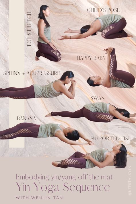 Yin Sequence Yoga, Aryuvedic Lifestyle, Yin Sequence, Restorative Yin Yoga, Yoga Sequencing, Yin Poses, Restorative Yoga Sequence, Yin Yang Yoga, Yoga Teacher Resources