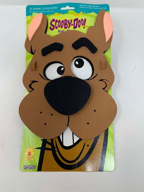 Scooby Doo Mask RUBIE’S Hanna Barbera Costume Accessory Cartoon Dog Animal Scooby Do Makeup Dog, Scooby Doo Dog Costume, Scooby Doo Cardboard Cutout, Fred Scooby Doo Costume, Scooby Doo Costume For Dog, Scooby Doo Gang Costumes, Scooby Doo Halloween Costumes, Fred Scooby Doo, Scooby Doo Costumes